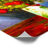 Van Gogh Vase met papavers Poster (Hoek)
