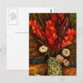 Van Gogh - Vase met Red Gladiolas Briefkaart (Voorkant / Achterkant)