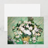 Van Gogh Vase met Roze Briefkaart (Voorkant / Achterkant)