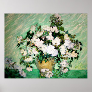 Van Gogh Vase met Roze Poster