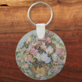  Van Gogh Vase met Rozen Sleutelhanger (Voorkant)