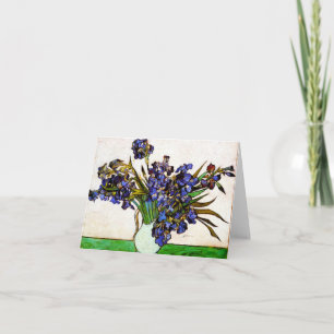 Van Gogh Vase of Irises Note Card Kaart