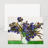 Van Gogh Vase van de uitnodigingen van Irises (Voorkant / Achterkant)