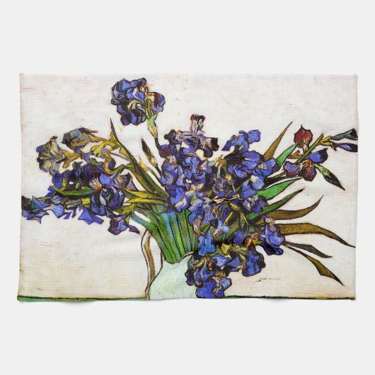 Van Gogh Vase van Irises Theedoek (Horizontaal)
