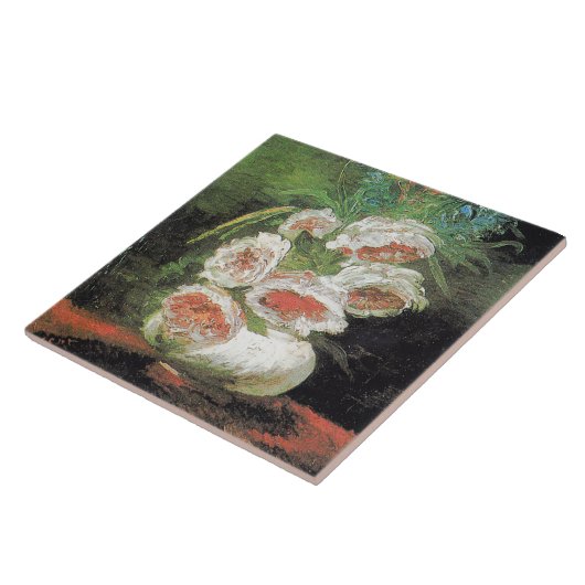  Van Gogh Vase van volken Tegeltje (Zijkant)