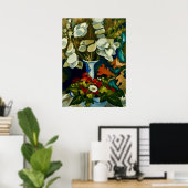 Van Gogh Vase with Honesty Poster (Thuiskantoor)
