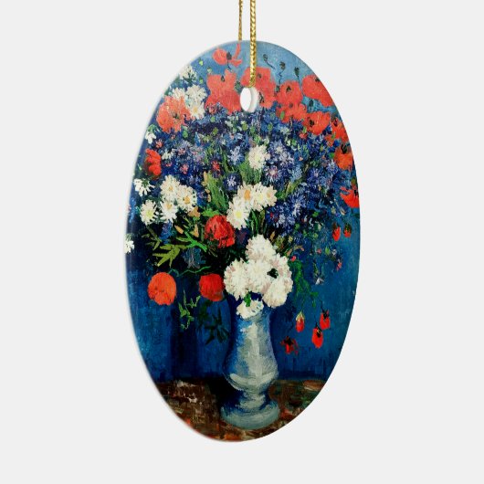 Van Gogh - Vase with Poppies, Keramisch Ornament (Rechts)