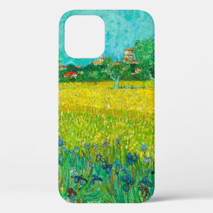 Van Gogh Veld met irissen bij Arles iPhone 12 Hoesje