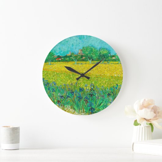 Van Gogh Veld met irissen bij Arles Grote Klok (Huis)