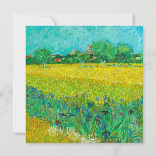 Van Gogh Veld met irissen bij Arles Kaart