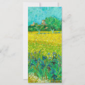 Van Gogh Veld met irissen bij Arles Kaart (Voorkant)