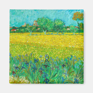 Van Gogh Veld met irissen bij Arles Magneet