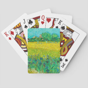 Van Gogh Veld met irissen bij Arles Pokerkaarten
