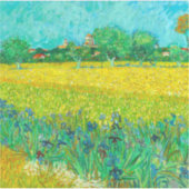 Van Gogh Veld met irissen bij Arles Sticker (Voorkant)