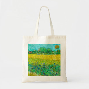 Van Gogh Veld met irissen bij Arles Tote Bag