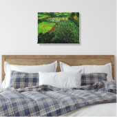Van Gogh  veld met papavers Canvas Afdruk (Insitu (Slaapkamer))