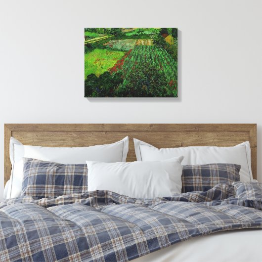 Van Gogh  veld met papavers Canvas Afdruk (Insitu (Slaapkamer))
