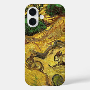 Van Gogh - Veld met twee konijnen iPhone 16 Hoesje