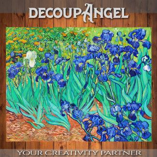 Van Gogh - Veld van Irissen Decoupage Tissuepapier
