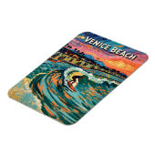 Van Gogh Venice Beach Surf Californië Retro Reizen Magneet (Linkerzijde)