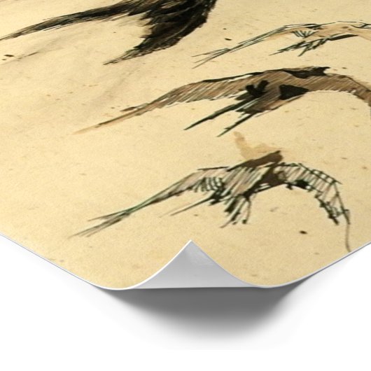 Van Gogh - Vier draaiboeken met landschapsschetsen Poster (Hoek)