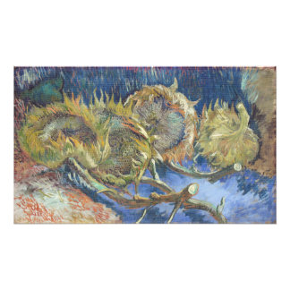 Van Gogh Vier Verwelkte Zonnebloemen Fijne Kunst Foto Afdruk
