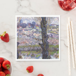 Van Gogh View Arles Bloeiende Tuin Servet