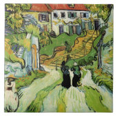 Van Gogh - Village Street and Steps in Auvers Tegeltje (Voorkant)