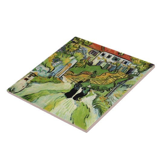 Van Gogh - Village Street and Steps in Auvers Tegeltje (Zijkant)