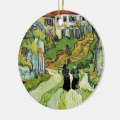 Van Gogh Village Street en Steps Auvers, Figures Keramisch Ornament (Links)