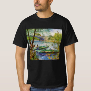 Van Gogh vist in het voorjaar, Pont de Clichy T-shirt