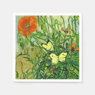 Van Gogh - Vlinders en Papavers Servet
