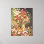 Van Gogh  volken en Chrysanthema Canvas Afdruk (Voorkant)