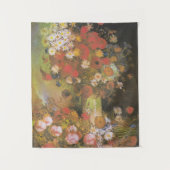 Van Gogh  volken en Chrysanthema Wandkleed (Voorkant)