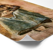 Van Gogh - Voman Grinding Coffee Poster (Hoek)