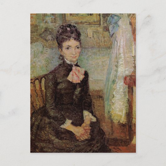 Van Gogh, Vrouw gezeten door een wieg, Kunst Briefkaart (Voorkant)
