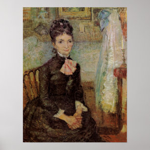 Van Gogh, Vrouw zittend bij een wieg, Vintage Kuns Poster
