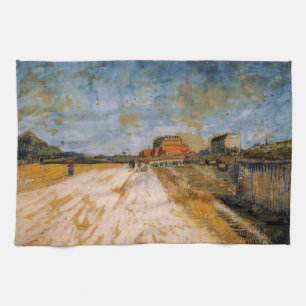 Van Gogh Weg langs de Parijse Wallen Theedoek