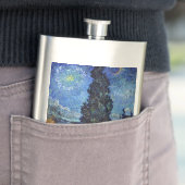 Van Gogh weg met cipressen impressionisme Flacon (Voorbeeld)