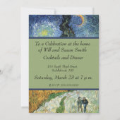 Van Gogh weg met cipressen impressionisme Kaart (Achterkant)