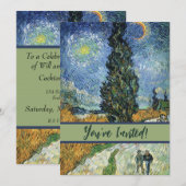 Van Gogh weg met cipressen impressionisme Kaart (Voorkant / Achterkant)