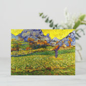 Van Gogh - Weide in de Bergen Kaart (Staand voorkant)