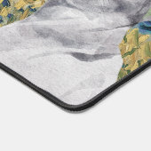 Van Gogh Wheat Field en Fancy kat Bureaumat (Hoek)