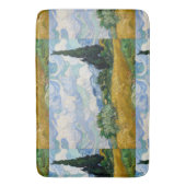 Van Gogh Wheat Field met Cypresses Badmat (Voorkant Verticaal)
