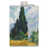 Van Gogh Wheat Field met Cypresses Heupfles (Achterkant)
