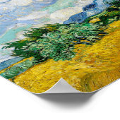 Van Gogh Wheat Field met Cypresses. Impressionisme Poster (Hoek)