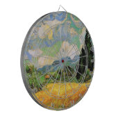 Van Gogh Wheat Field w Cypresses in Haute Galline Dartbord (Voorkant Links)