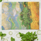 Van Gogh Wheat Field w Cypresses in Haute Galline Theedoek (Gevouwen)