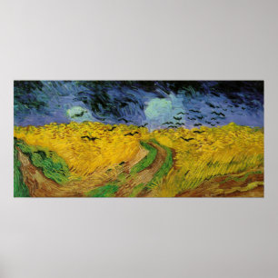 van Gogh - Wheat field with Crows (1890) Poster