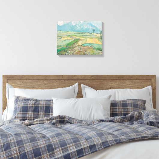 Van Gogh Wheat Fields na regen Canvas Afdruk (Insitu (Slaapkamer))